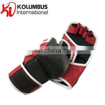 MMA gloves Made In Genuine Leather, Black And Red MMA Grappling Gloves In All Sizes