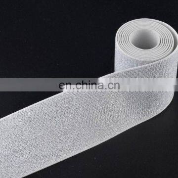 Custom 5cm silver metallic elastic waistbands