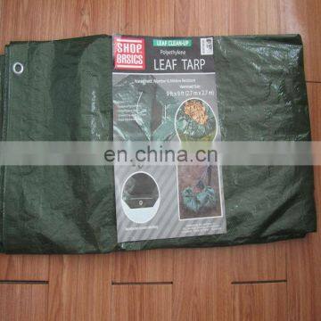 All-season protection green poly tarp used for tent and protecting outdoor furniture