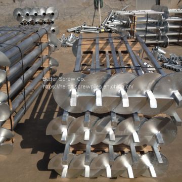 Square Screw Anchor/Screw Piles for Tower Foundations