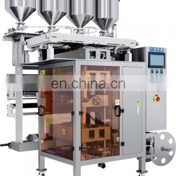 Multi lanes automatic special bag skin cream packaging machine