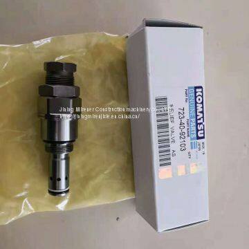 PC350-7 PC300-7   Relief Valve 723-40-92103  for Main Control Valve