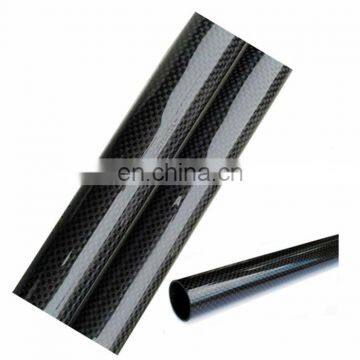 3k twill glossy finished carbon fiber tube