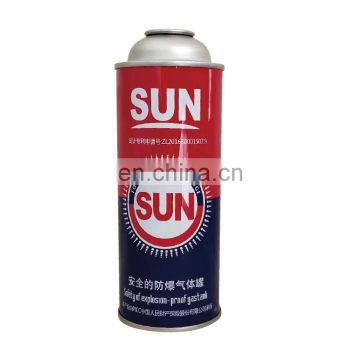 Hebei empty printing tin cans for butane gas 220g and empty aerosol can wholesale 220g