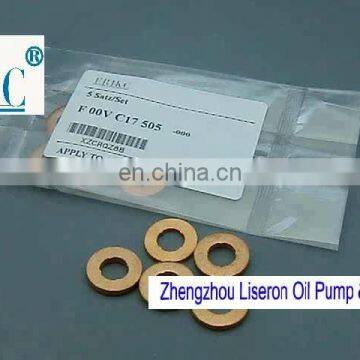 ERIKC Common Rail Injector Copper Washer F 00V C17 505 injector brass pressure copper shim 7.1*15*2.5 mm