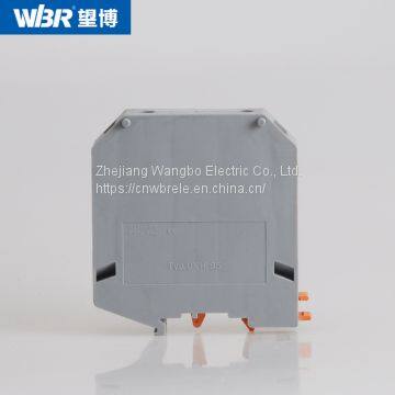 High current terminal DIN rail terminal block UKH95