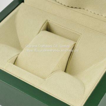 NEW Green Leather Watch Box Wrist Watch Gift Packing Boxes With Pillow Green Hotsale photo-2