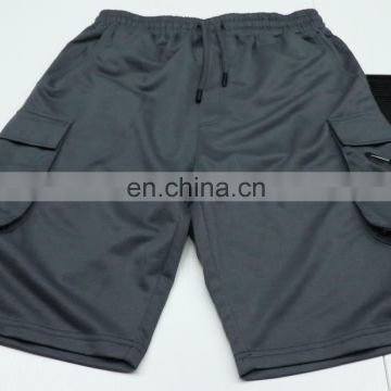 Latest Design Wholesale mens summer polyester elastic drawstring waist with side pocket sweat shorts