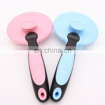 Slicker Removal Animal Metal Deshedding Dematting Massage Small TPR Pet Dog Cat Grooming Hair Comb Brush For Dog photo-4