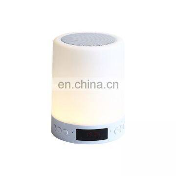 Wholesale Smart Bluetooth Speaker Night Light With Alarm Clock Display Alarm Clock 7 Color Night Light photo-7