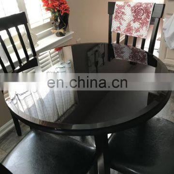 Factory Price Customized Wedding Furniture Mirror Glass Dining Table Top