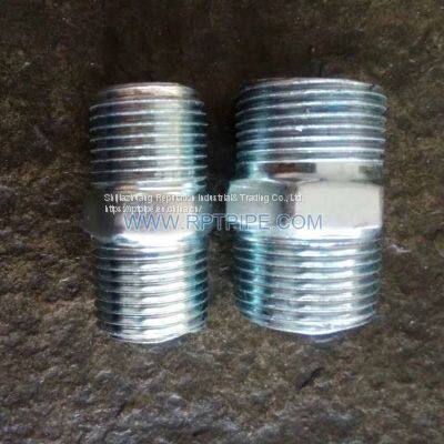 Nipple- Cold Galvanized Cast Iron Pipe Fittings With BS Thread photo-2