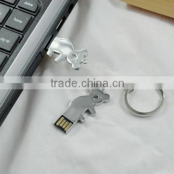 wholesales factory price promotional metal bear usb flash drive