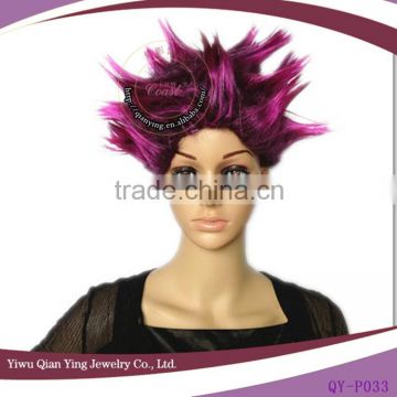 cheap wholesale purple carnival party big troll wigs