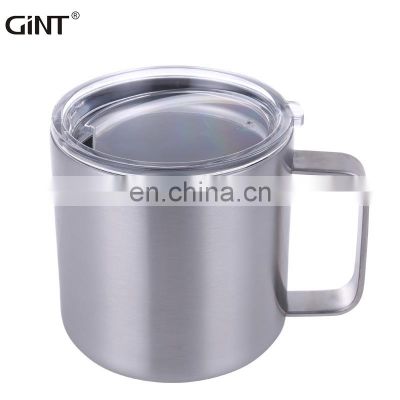 Gint Popular Double wall vacuum stainless steel insulated water mug customized  coffee mud with handle for office