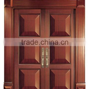 top design Double Swing solid wooden door