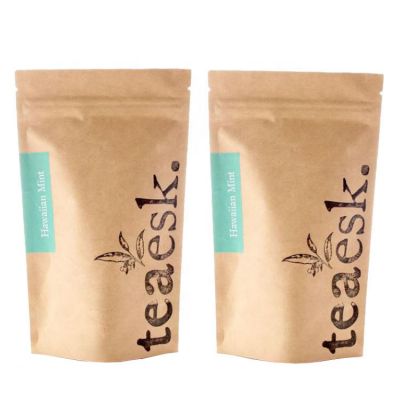 Eco Friendly Luxury Food Grade Afternoon loose Herbal Oolong Tea Packaging Bags Coffee Empty Bag Pouch With String Biodegradable