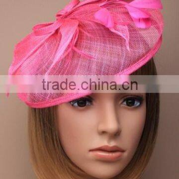 Wholesale Wedding/Party/Church Decorate Sinamay Base Hair Clip Fascinator