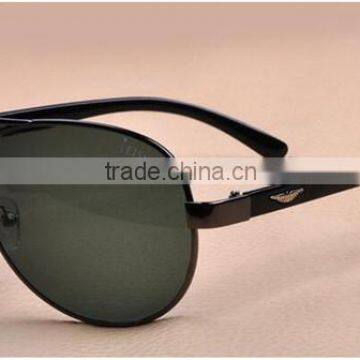 Uv400 Metal Frame Glass Lens Big Size Frog Style Sunglasses 2016 photo-2