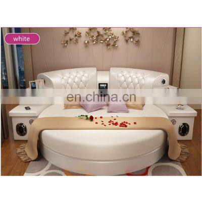 2021 massage luxury top grain leather sofa wood beds room furniture