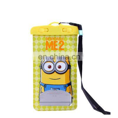 2021 Fashion PVC Mobile Phone Cartoon Waterproof Bag for Promotions