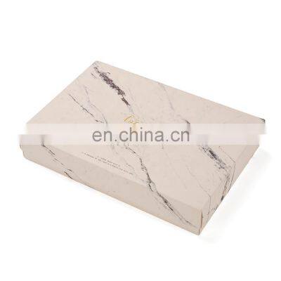 Custom logo paper packaging jewelry marble gift box for gift packaging