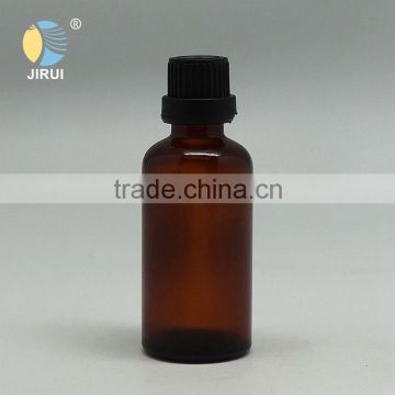 50ml amber essential oil glass bottle with black plastic cap                        
                                                                                Supplier's Choice