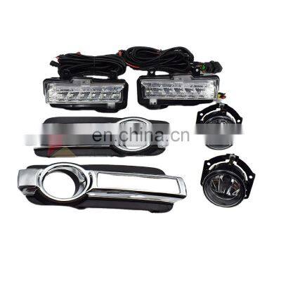 Fog Lamp Daytime Running Light with Wires Complete Set For Mitsubishi Pajero Montero 4 IV 2015