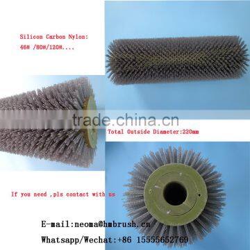 Diamond silicon carbon roller brushes