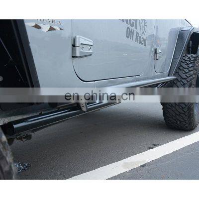 4x4 Black Running Board for Jeep Wrangler jk jl 2018+ Steel Side Guards photo-2