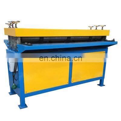 factory manufacture metal plate reinforce machine 5/7 1.5*1300mm seven/five lines  forming air duct reinforcement machine