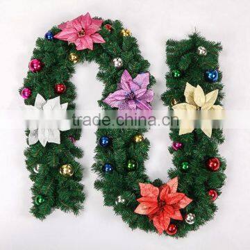 2015 holiday decoration artificial outdoor christmas garland