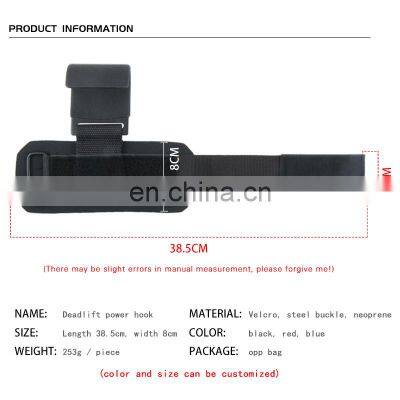 Heavy Duty Lifting Wrist Straps Deadlift Straps Weight Lifting Exercise Gym Weightlifting Powerlifting Hook photo-2