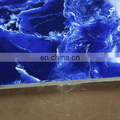 Luxury Polished Blue Synthetic Turkish Marble Tile For Sale photo-3