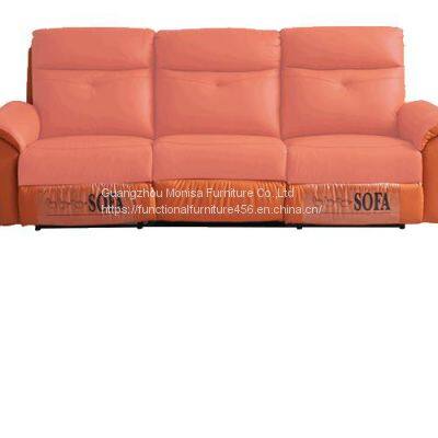 New Space Capsule Leather Function Sofa Modern Minimalist Living Room Three-Seat Electric Function Sofa photo-5