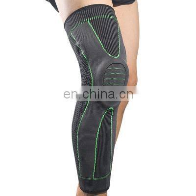 Hot Sale Silicone knee pads brace Spring Support Knee Brace Compression Sleeve