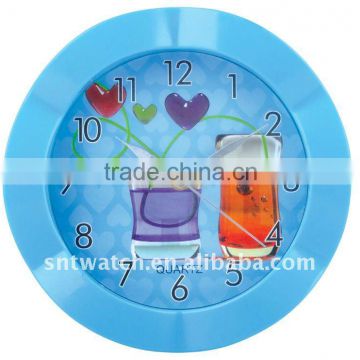 Colorful plastic wall clock