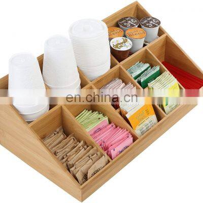 Nature Bamboo Friendly Environment Good Quality Coffee Paper Cup Hanger Rack Bamboo Coffee Cup Holder Rack