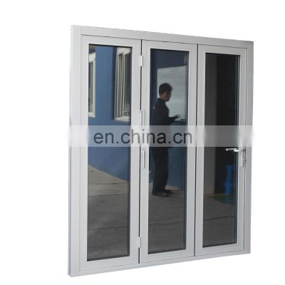 Superhouse Aluminum Glass Patio Exterior Bifold Doors Double Glazing aluminum sliding door