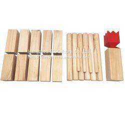 Viking Chess Wooden Kubb Game Toys for Garden Backyard