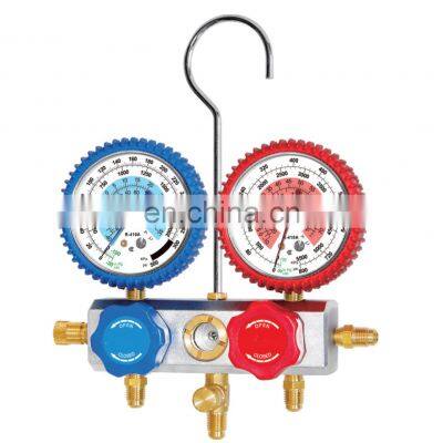 CT-536ALA Aluminum Manifold Gauge Set HVAC Refrigeration System Auto Air Conditioner AC Charging R134A R502 Manifold Gauge photo-2