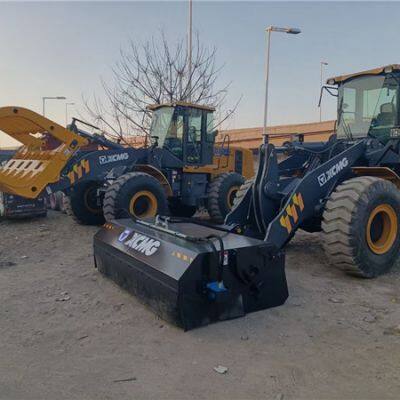 compact wheel loader sweeper,bucket sweeper for skid steer loader