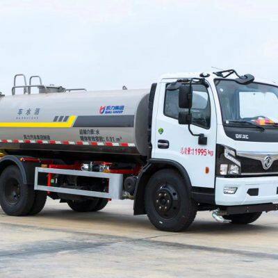 11cbm Road Green Sprinkler Used Water Sprinkler Tanker Truck with Spray Gun