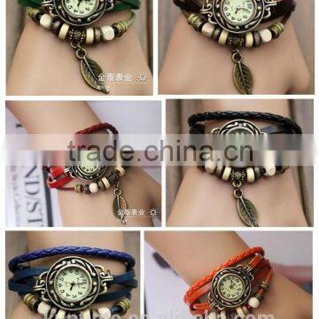 New Arrival Retro Leather Bracelet Wrist Watchs for Women&Girls photo-6