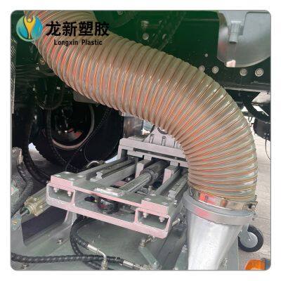 Sanitation truck dust removal pipe   pu steel wire hose manufacturer