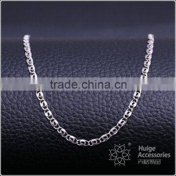 2015 new product rhodium plated brass chain trendy delicate necklace jewellery