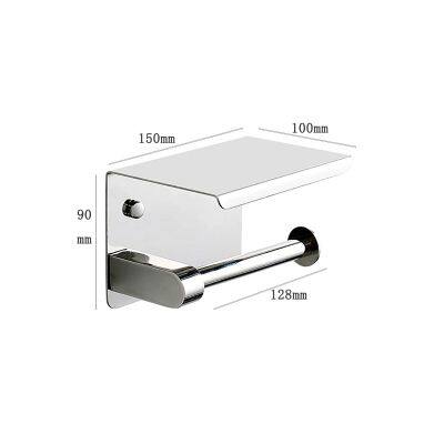 304 Stainless Steel Toilet Paper Holder Bathroom Accessories Paper Box Paper Shelf Model 3309A photo-3