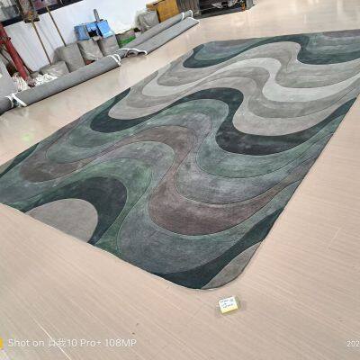 Hand Tufted Acrylic Modern Carpet for Home Decoration photo-3