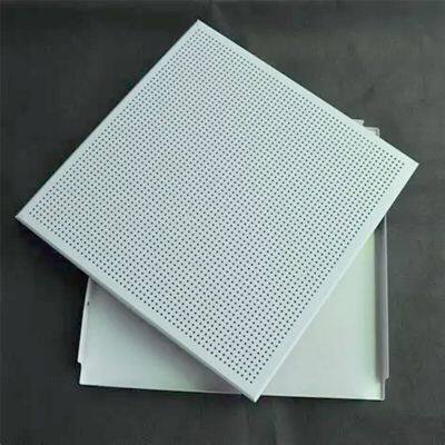 Metal Decorative Material Perforated Acoustic 600X600 Aluminum Square Clip in Ceiling