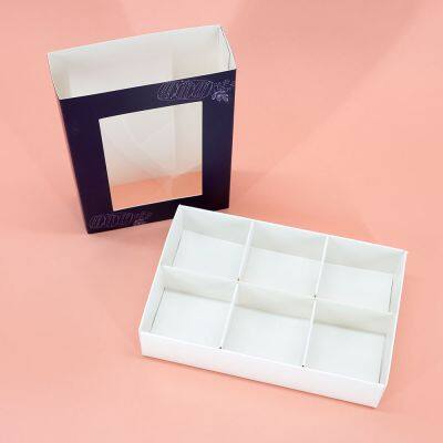 Custom Bakery Food Cupcake Drawer Gift Box With PVC